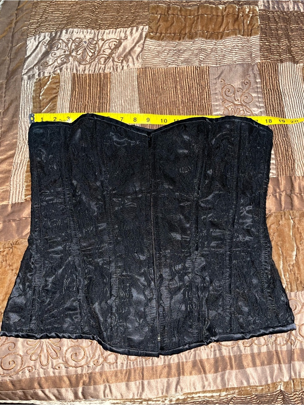 Daisy Corsets Black Lace Strapless Corset Bustier